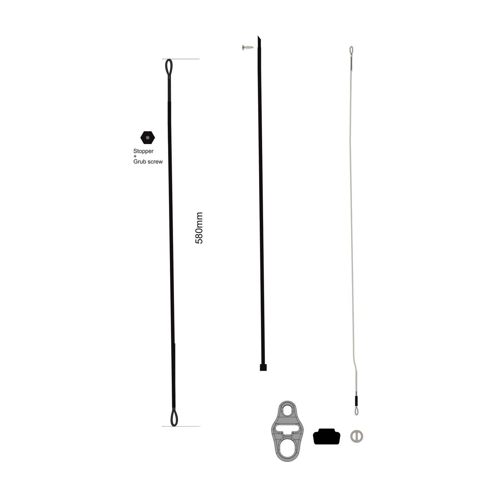 DEPOWER LINE + FLAGGING LINE WITH TUBE - MAGNUM v2