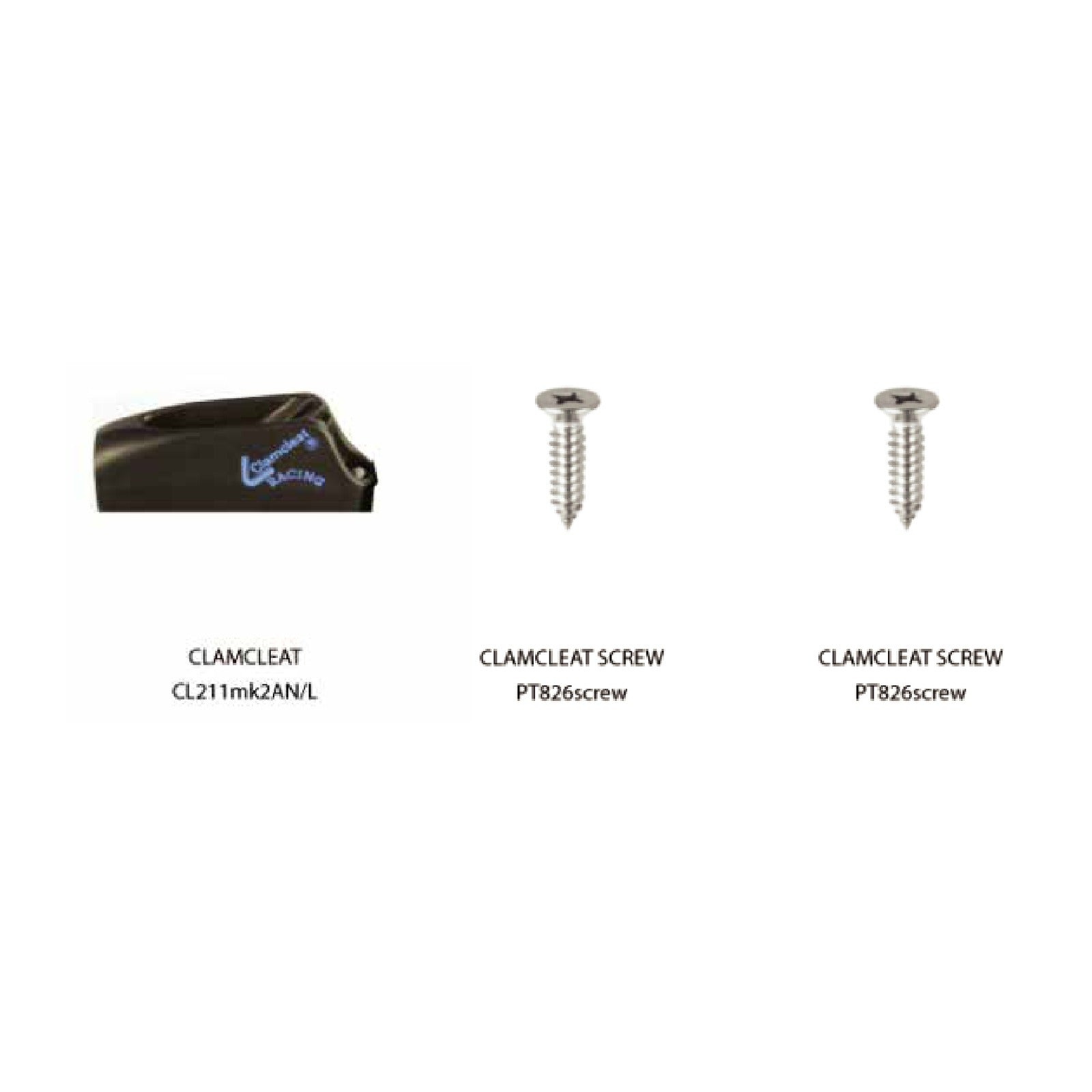 CLAMCLEAT w/ SCREWS