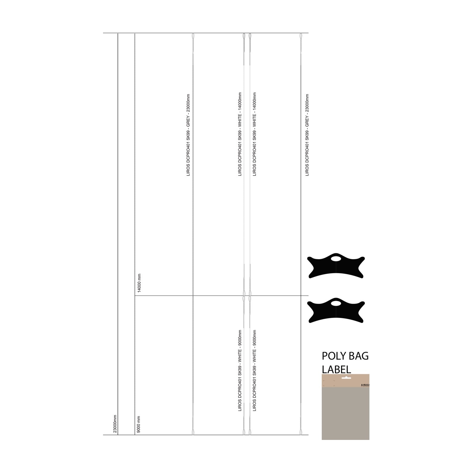 FLYING LINE SET SK99 (22m+2m)