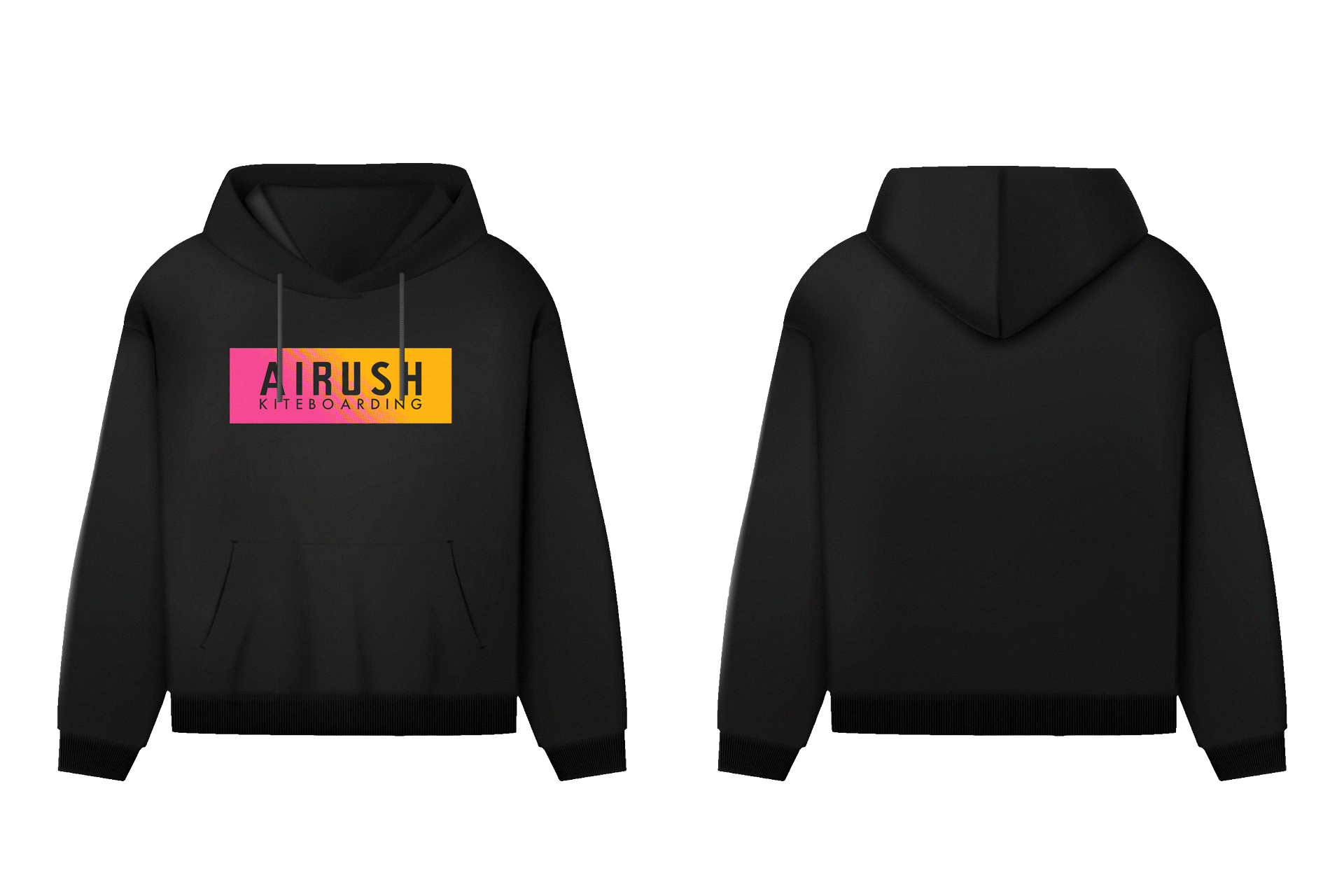 Airush Hoody Pink/Yellow Logo