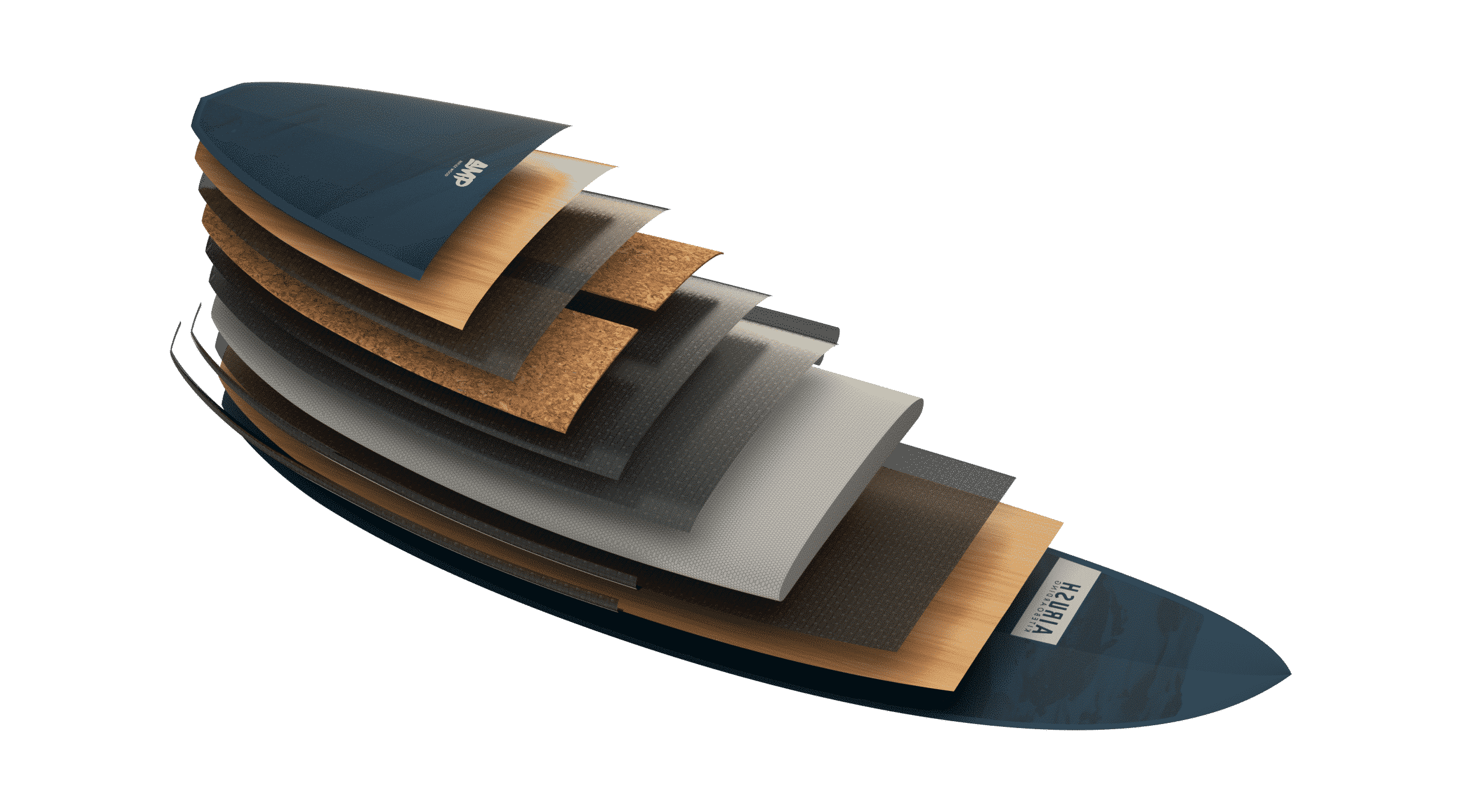 airush-AMP-Reflex-Wood_ConstructionAMP Carbon Innegra Surfboard
